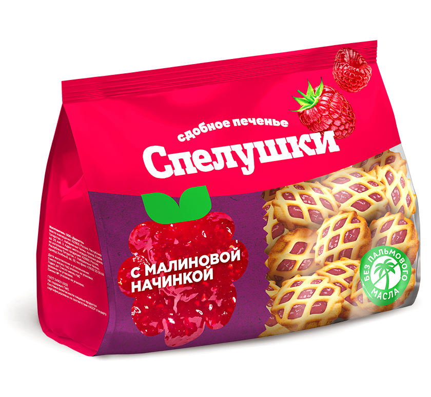 Сдобное печенье «Спелушки» с малиновой начинкой 330 г